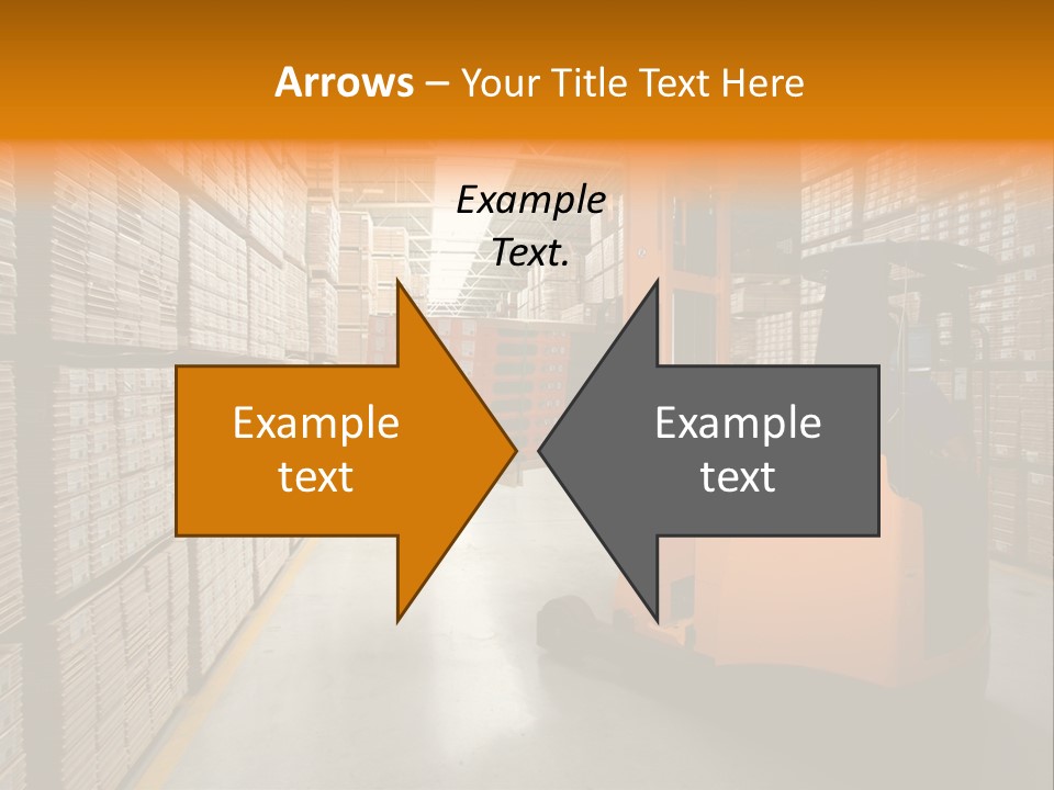 Work Forklifts Factory PowerPoint Template