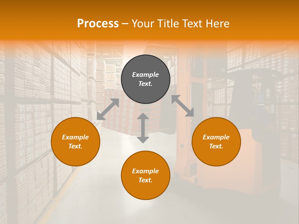 Work Forklifts Factory PowerPoint Template