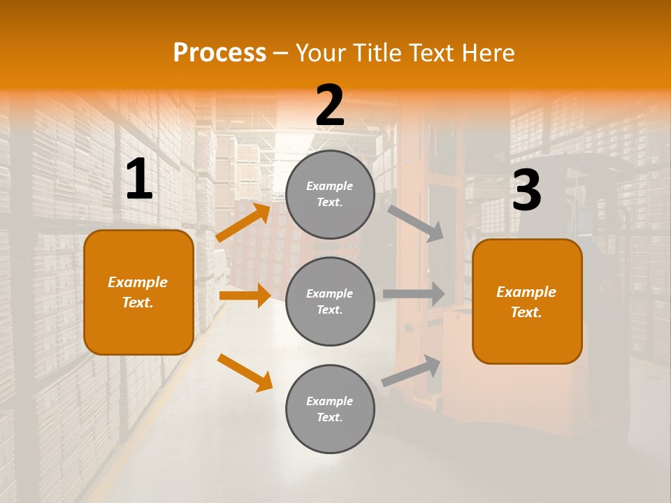 Work Forklifts Factory PowerPoint Template