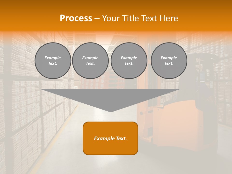 Work Forklifts Factory PowerPoint Template