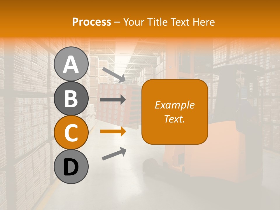 Work Forklifts Factory PowerPoint Template