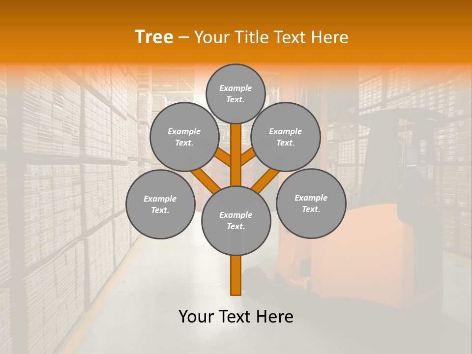 Work Forklifts Factory PowerPoint Template