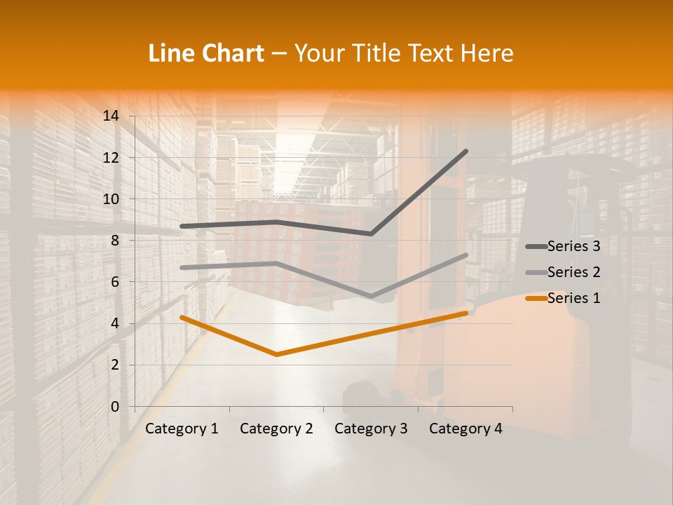 Work Forklifts Factory PowerPoint Template