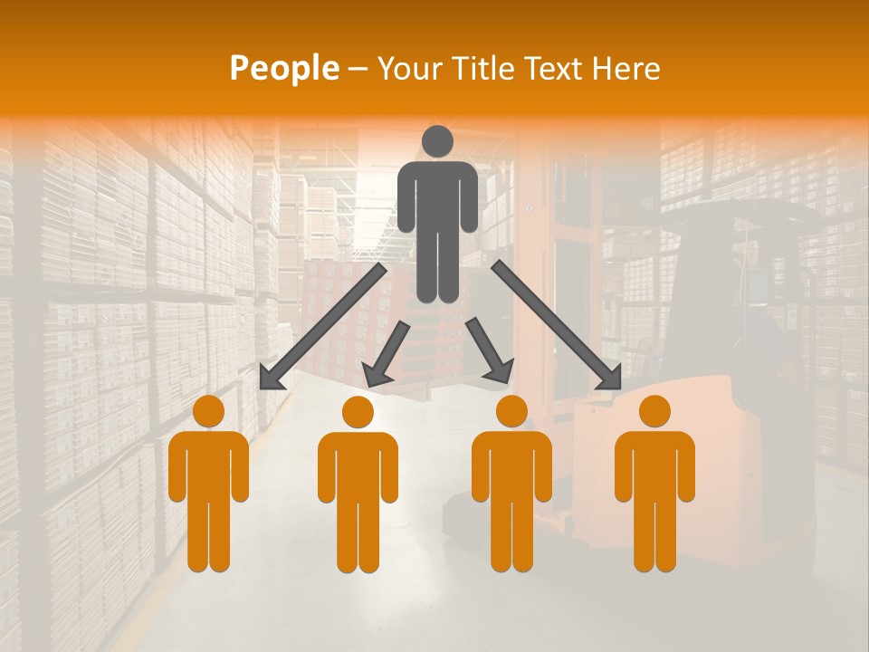 Work Forklifts Factory PowerPoint Template
