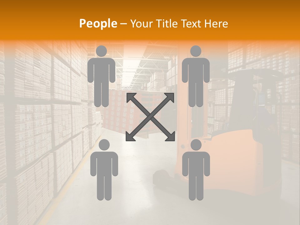Work Forklifts Factory PowerPoint Template