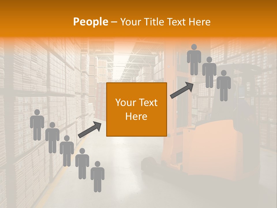 Work Forklifts Factory PowerPoint Template