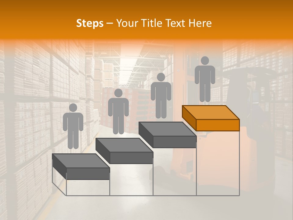 Work Forklifts Factory PowerPoint Template