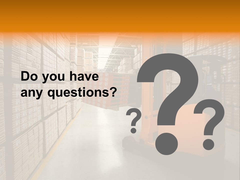 Work Forklifts Factory PowerPoint Template