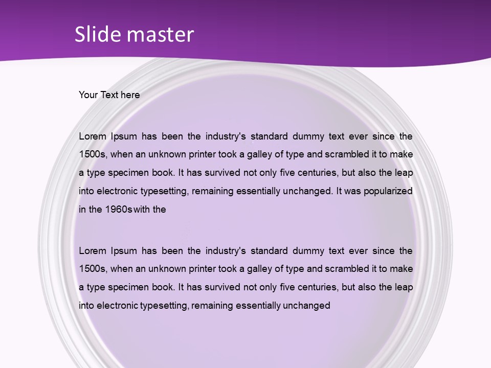 Still Concept Silver PowerPoint Template