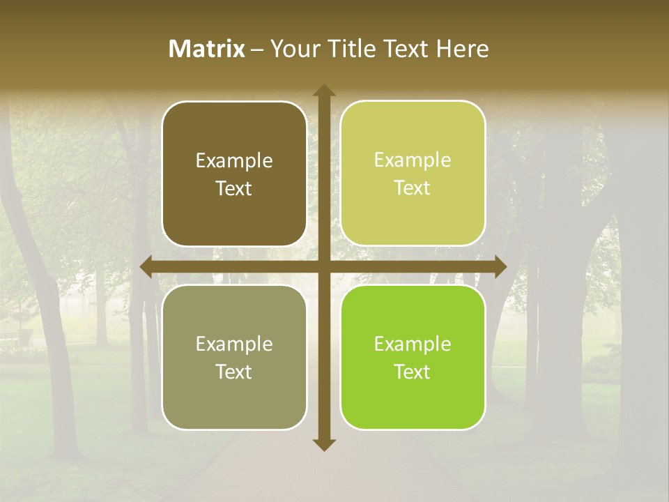 Journey Forest Landscape PowerPoint Template