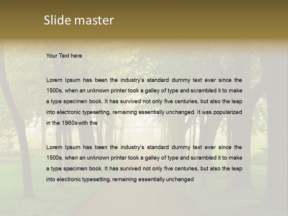 Journey Forest Landscape PowerPoint Template