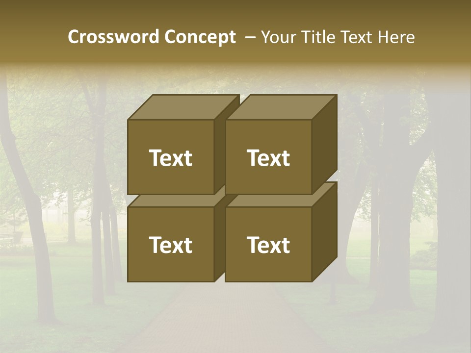 Journey Forest Landscape PowerPoint Template