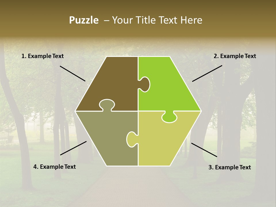 Journey Forest Landscape PowerPoint Template