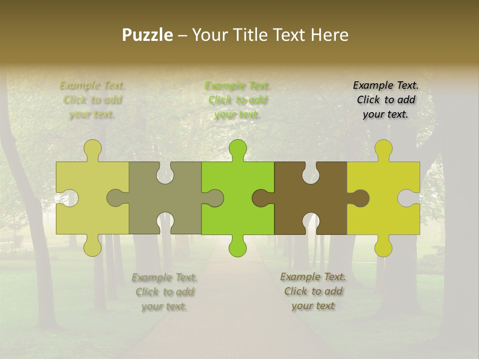 Journey Forest Landscape PowerPoint Template