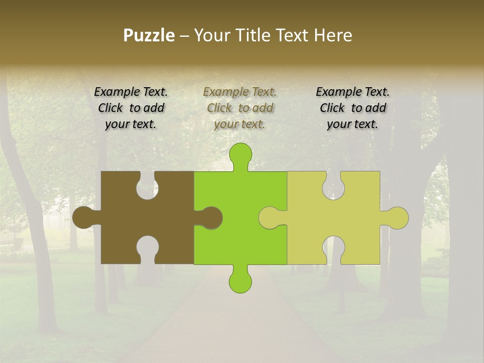 Journey Forest Landscape PowerPoint Template