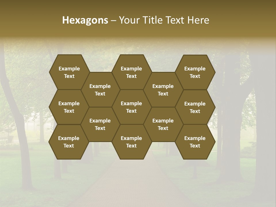 Journey Forest Landscape PowerPoint Template