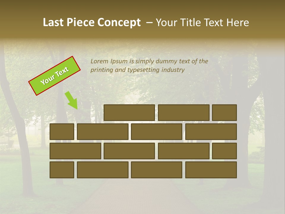 Journey Forest Landscape PowerPoint Template