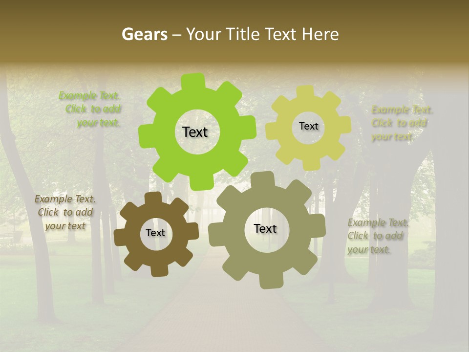 Journey Forest Landscape PowerPoint Template