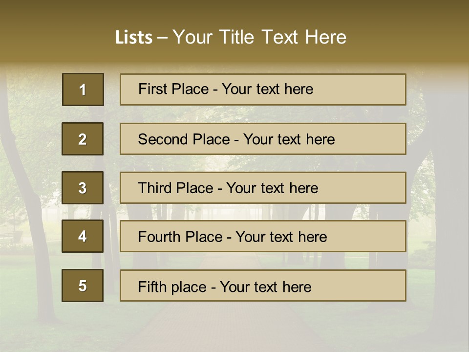 Journey Forest Landscape PowerPoint Template