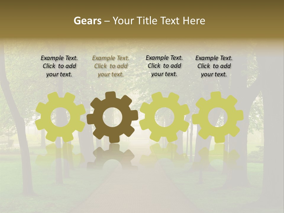 Journey Forest Landscape PowerPoint Template