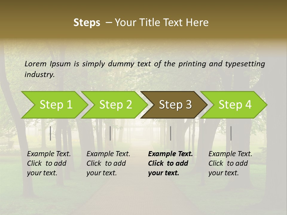 Journey Forest Landscape PowerPoint Template