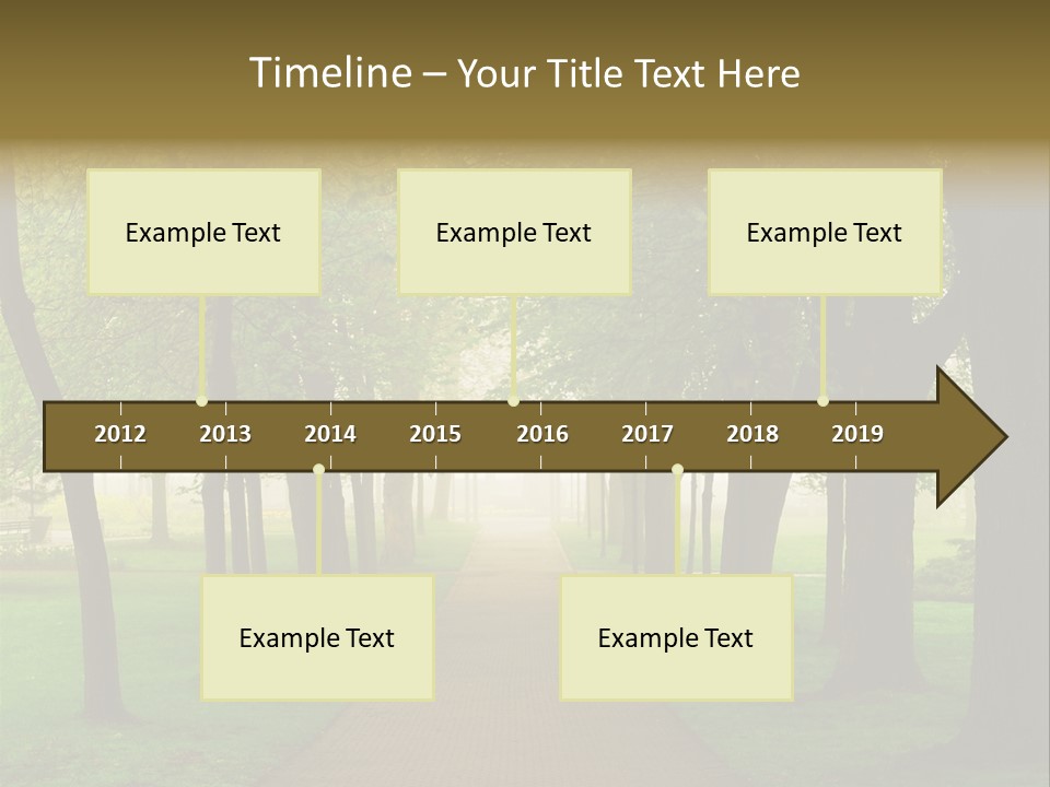 Journey Forest Landscape PowerPoint Template