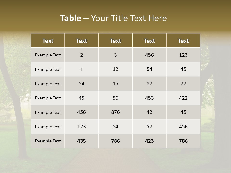 Journey Forest Landscape PowerPoint Template