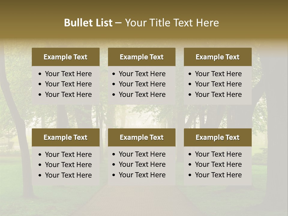 Journey Forest Landscape PowerPoint Template