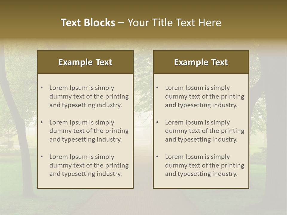 Journey Forest Landscape PowerPoint Template