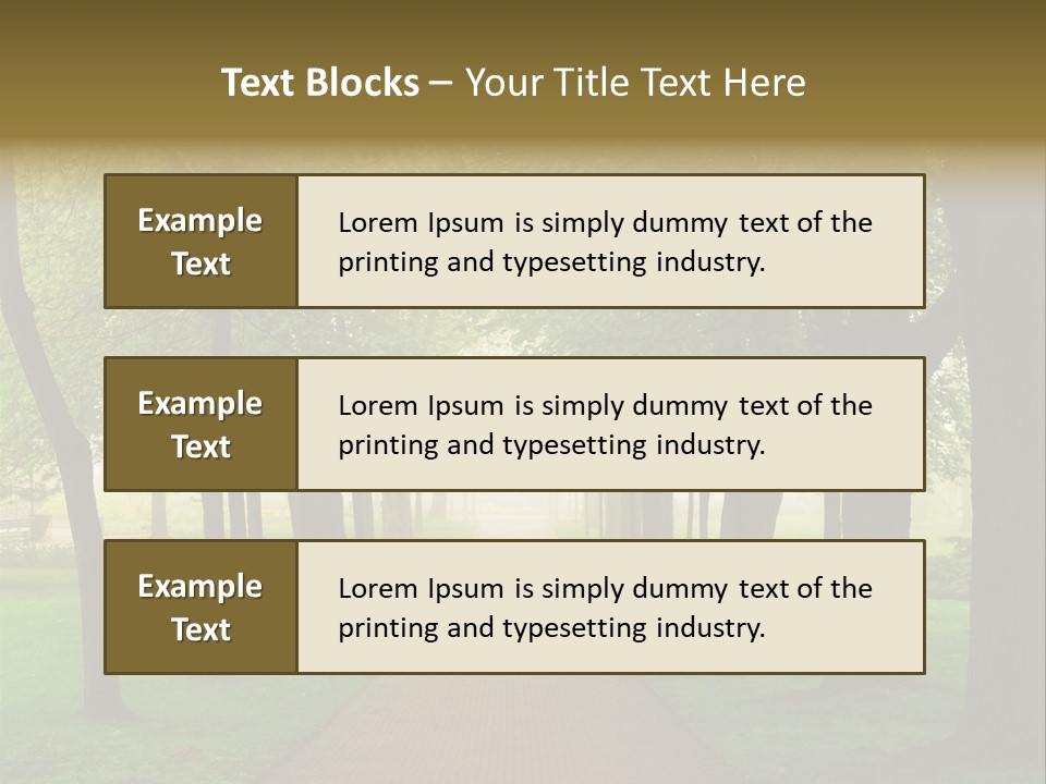 Journey Forest Landscape PowerPoint Template