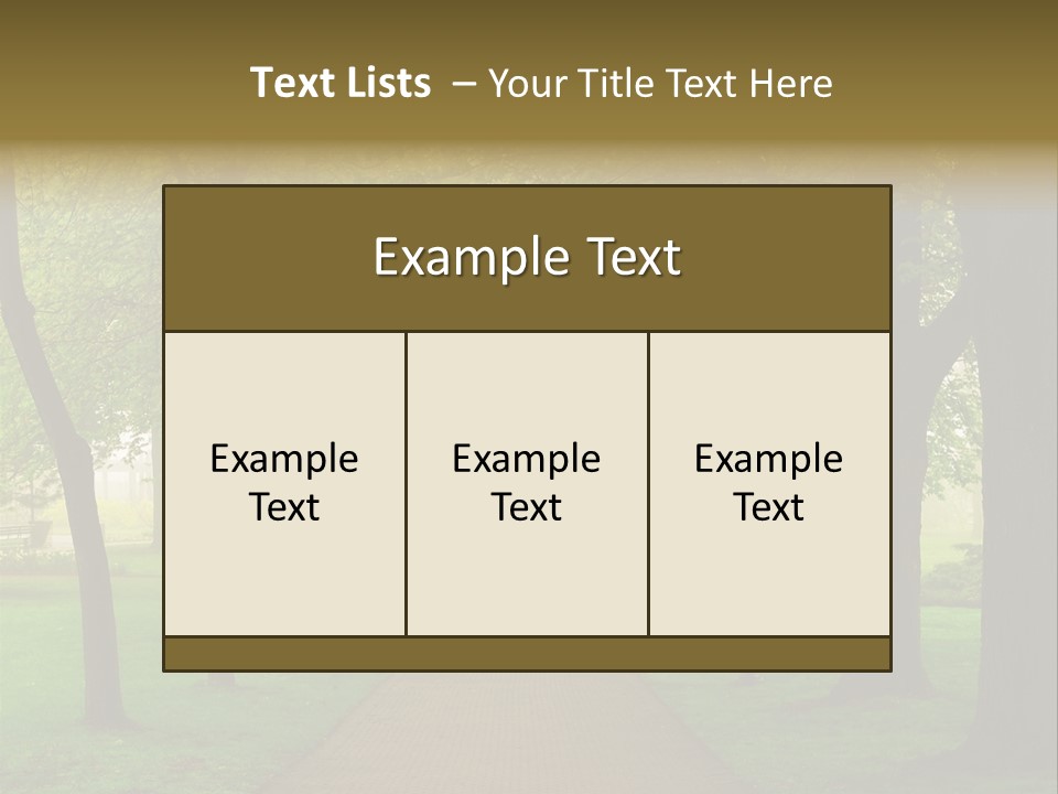 Journey Forest Landscape PowerPoint Template