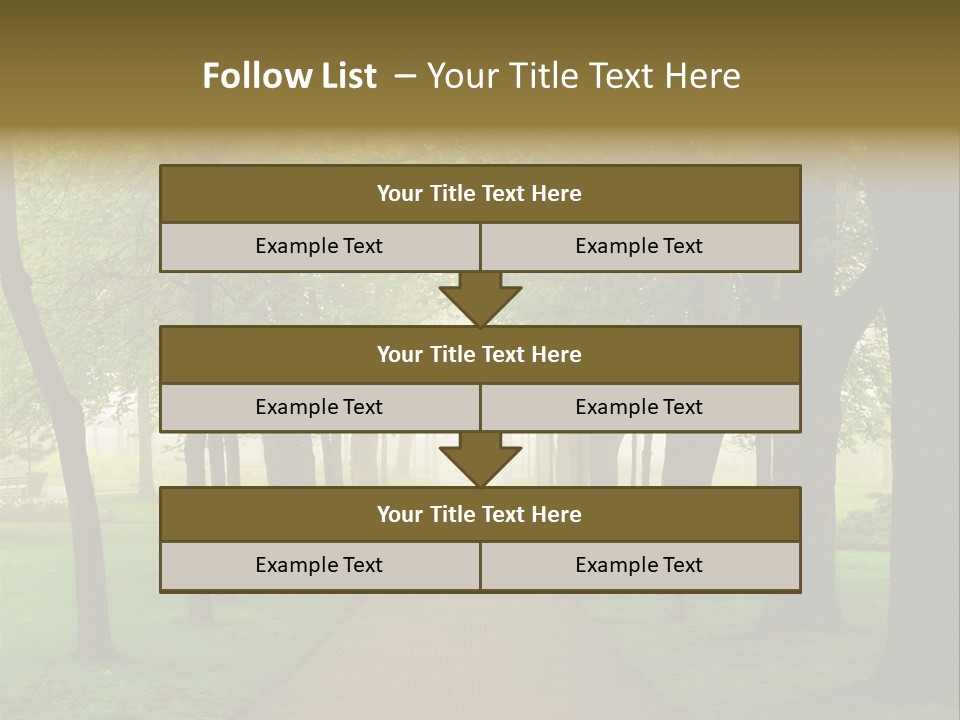 Journey Forest Landscape PowerPoint Template