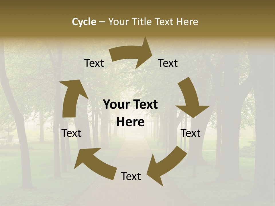 Journey Forest Landscape PowerPoint Template