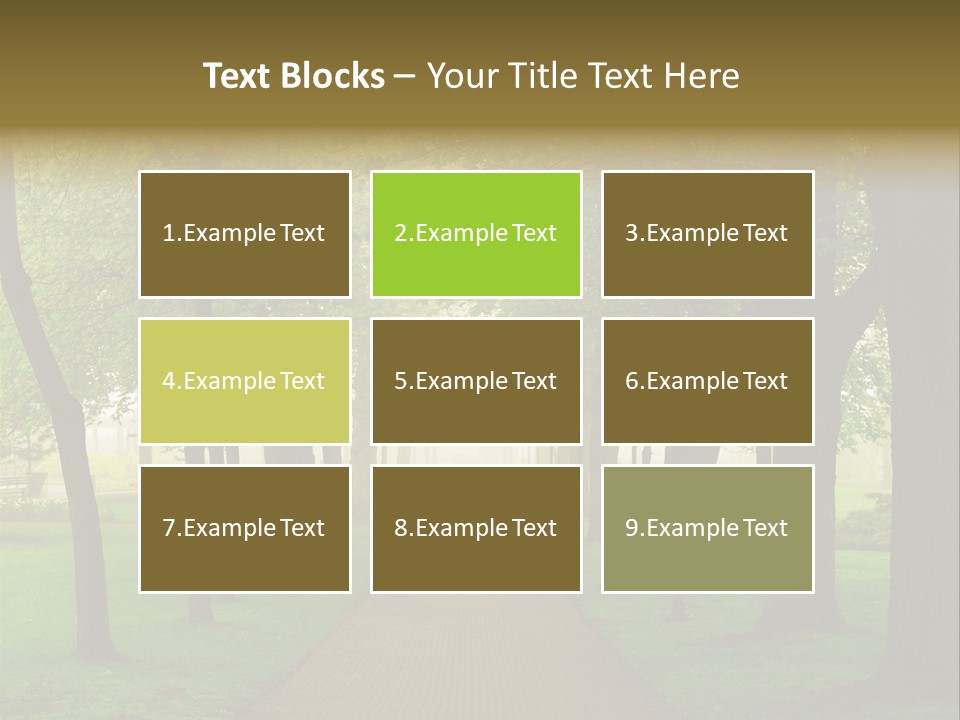Journey Forest Landscape PowerPoint Template