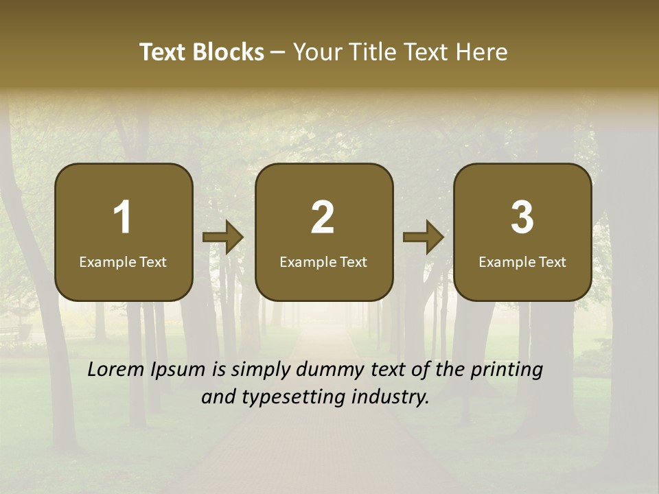 Journey Forest Landscape PowerPoint Template