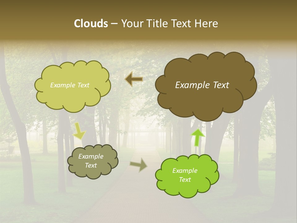Journey Forest Landscape PowerPoint Template