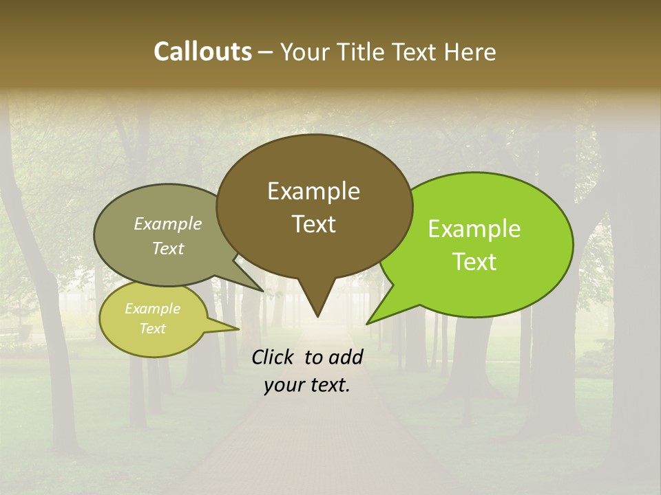 Journey Forest Landscape PowerPoint Template