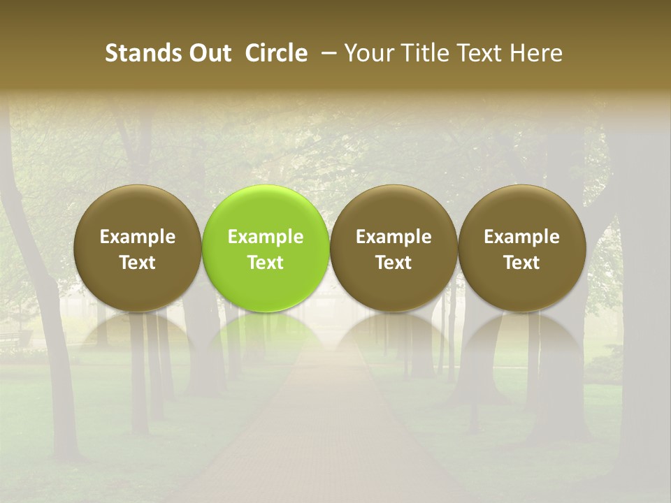 Journey Forest Landscape PowerPoint Template