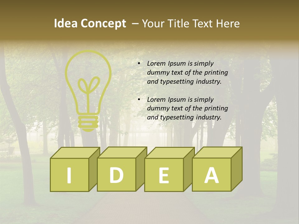 Journey Forest Landscape PowerPoint Template