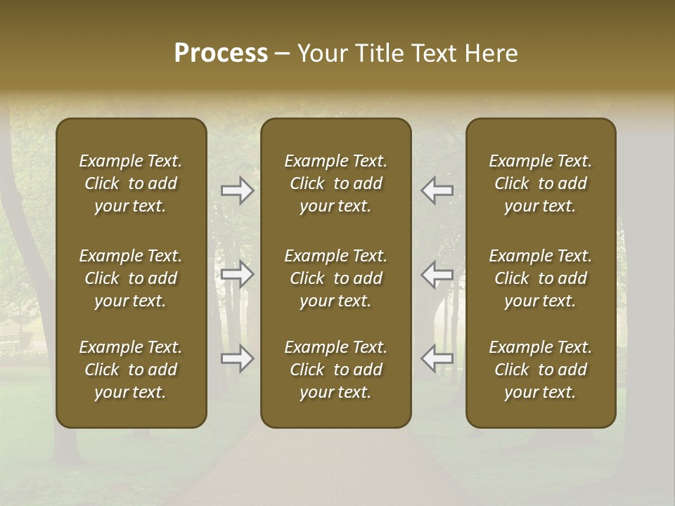 Journey Forest Landscape PowerPoint Template