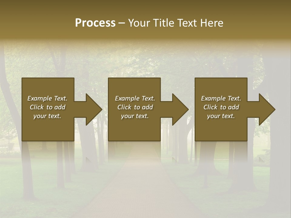 Journey Forest Landscape PowerPoint Template