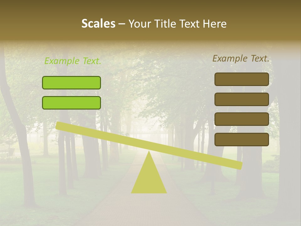 Journey Forest Landscape PowerPoint Template