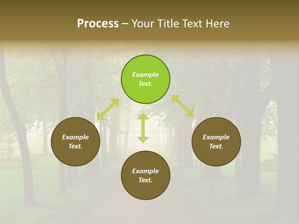 Journey Forest Landscape PowerPoint Template