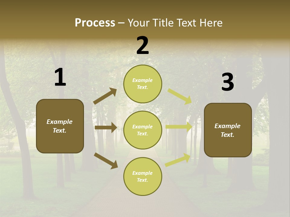 Journey Forest Landscape PowerPoint Template
