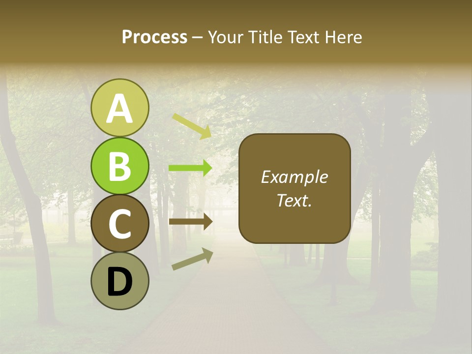 Journey Forest Landscape PowerPoint Template