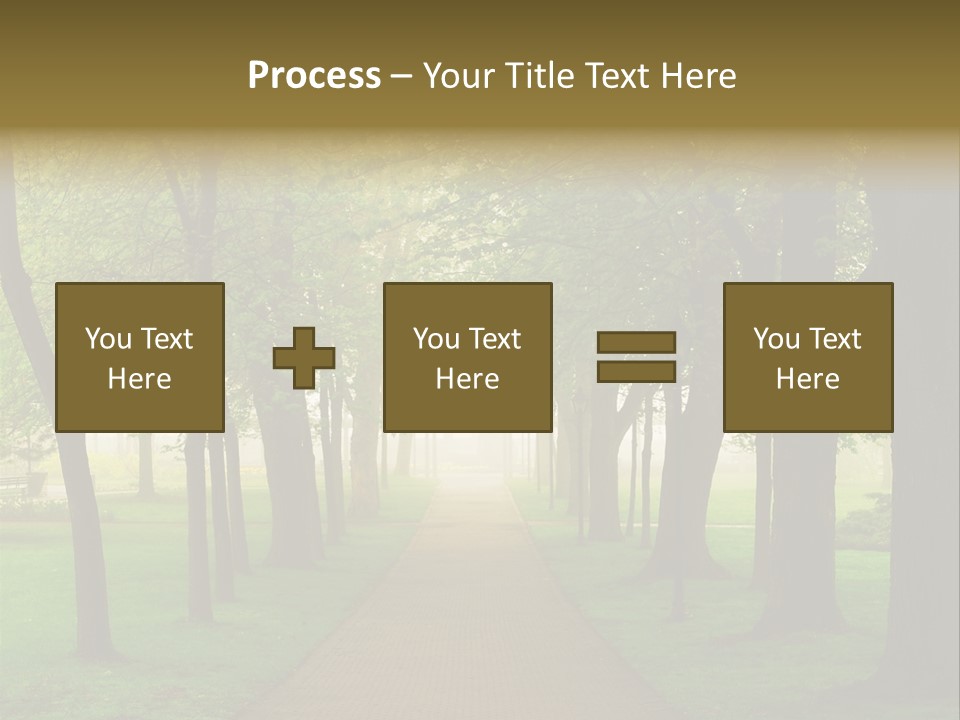 Journey Forest Landscape PowerPoint Template
