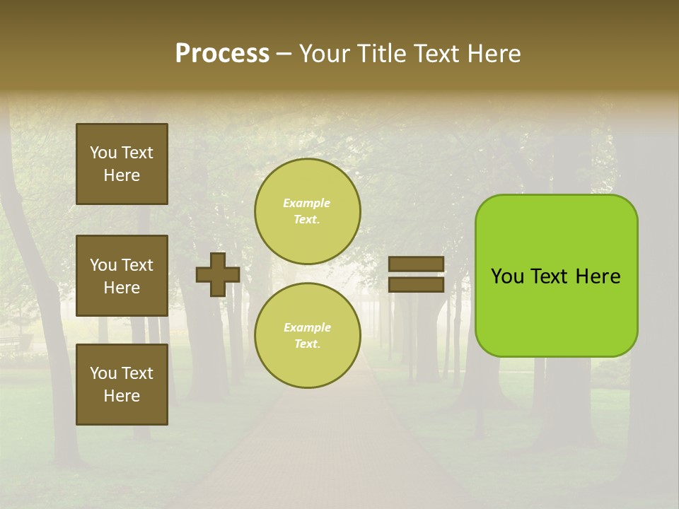 Journey Forest Landscape PowerPoint Template