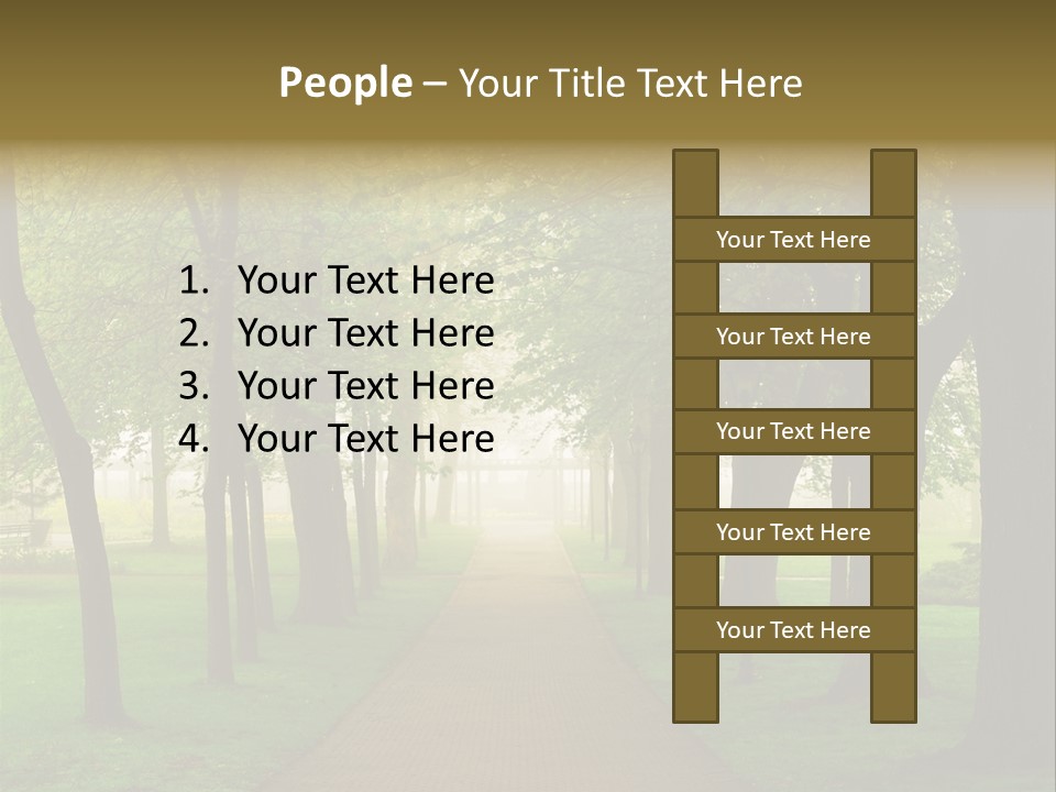 Journey Forest Landscape PowerPoint Template