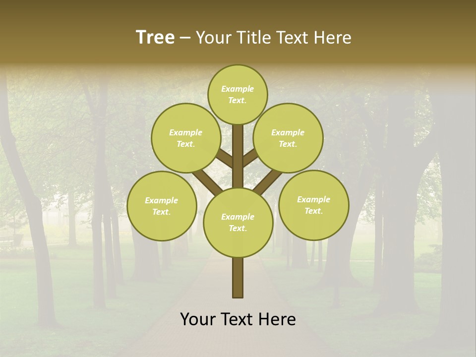 Journey Forest Landscape PowerPoint Template