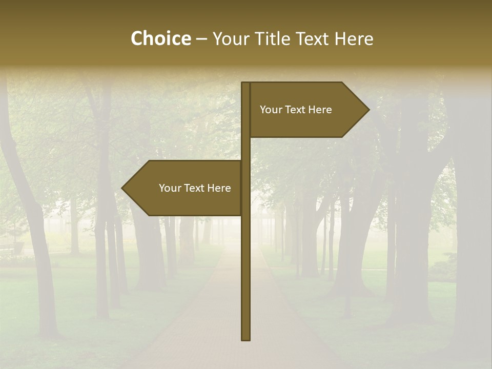 Journey Forest Landscape PowerPoint Template